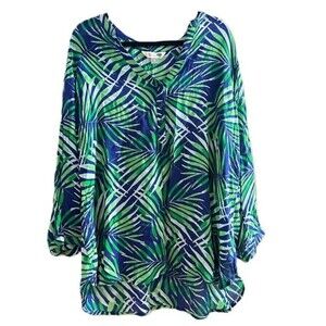 Old Navy‎ Tunic Top Tropical Pattern Size XL